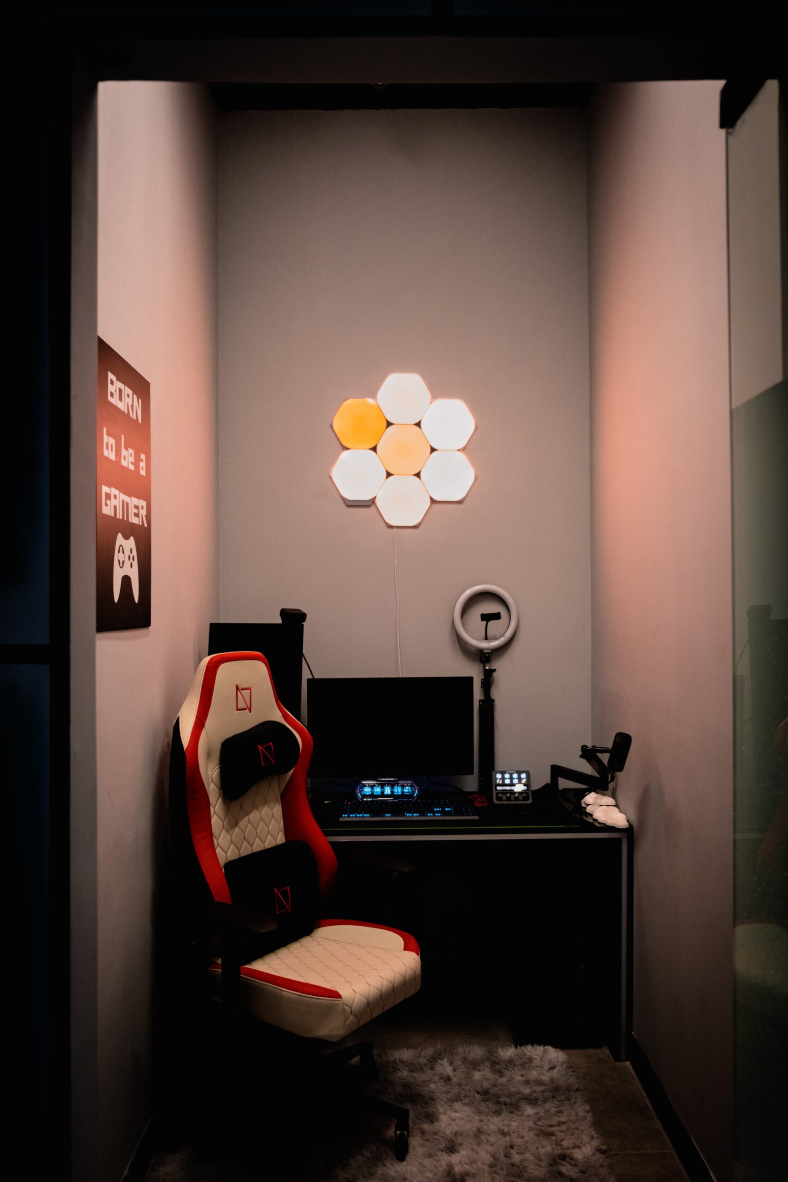 Inside Ascend Esports' streaming room, fully rigged with pro lighting, cameras and broadcast audio